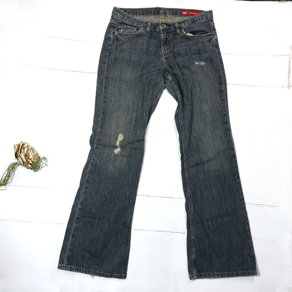 Express X2 | flare leg jeans | 6 reg/31 - Picture 1 of 8